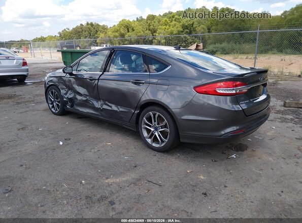 3FA6P0G70HR346799 2017 FORD FUSION Gray Rear left