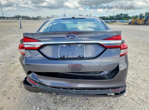 3FA6P0G70JR203552 2018 FORD FUSION Gray Вид ззаду