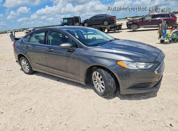 3FA6P0G70JR203552 2018 FORD FUSION Gray Передня права чверть