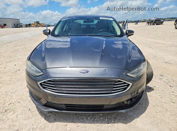 3FA6P0G70JR203552 2018 FORD FUSION Gray Вид спереду