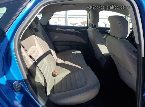 3FA6P0G70KR199066 2019 FORD FUSION Blue Widok wnętrza z tyłu