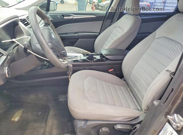 3FA6P0G71GR240277 2016 FORD FUSION Gray Vista interior delantera