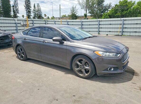 3FA6P0G71GR240277 2016 FORD FUSION Gray Delantero derecho