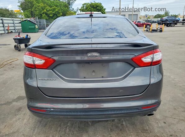 3FA6P0G71GR240277 2016 FORD FUSION Gray Vista trasera