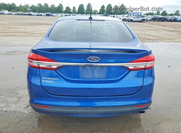 3FA6P0G71HR148491 2017 FORD FUSION Blue Widok z tyłu