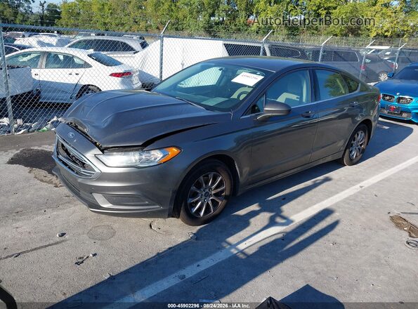 3FA6P0G71HR287360 2017 FORD FUSION Gray Przód lewy