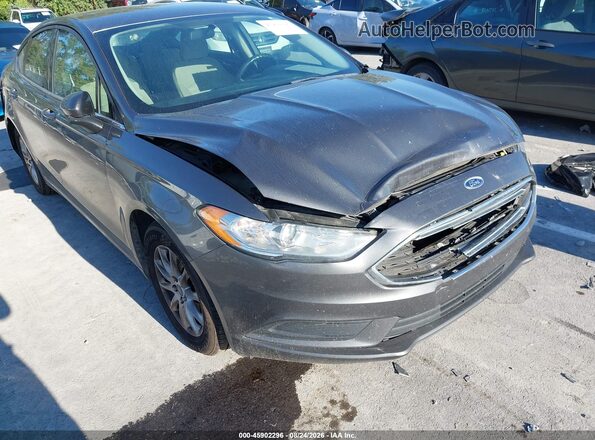 3FA6P0G71HR287360 2017 FORD FUSION Gray Widok z przodu