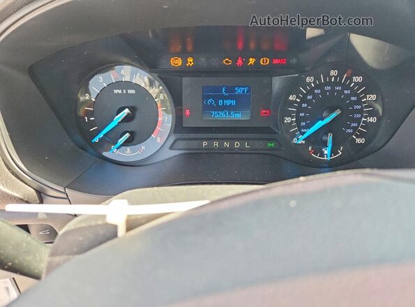 3FA6P0G71JR270368 2018 FORD FUSION White Vista del cuadro de instrumentos