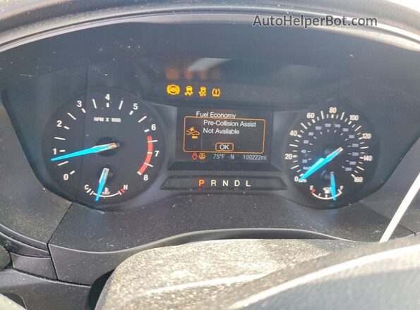 3FA6P0G71LR105374 2020 FORD FUSION Серебряный Вид щитка приборов