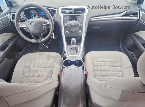 3FA6P0G72GR100058 2016 FORD FUSION Gray Widok deski rozdzielczej