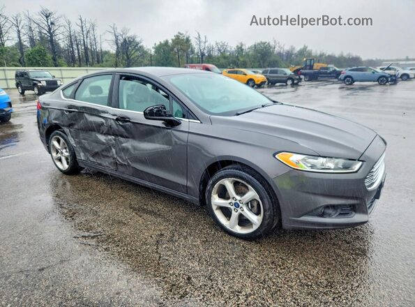 3FA6P0G72GR100058 2016 FORD FUSION Gray Przód prawy