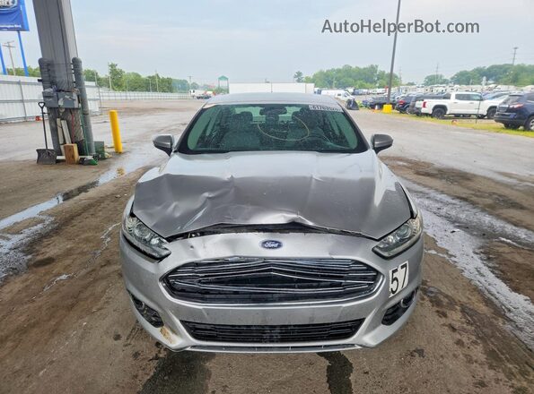 3FA6P0G72GR380001 2016 FORD FUSION Silver Front view