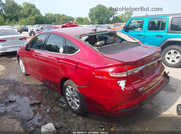 3FA6P0G72JR193655 2018 FORD FUSION Red Tył lewy