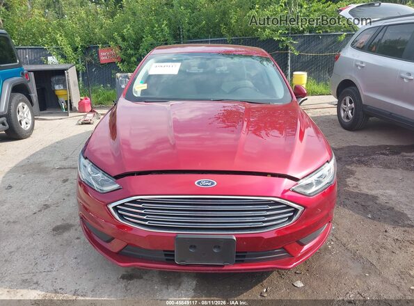 3FA6P0G72JR193655 2018 FORD FUSION Red Widok wnętrza z tyłu