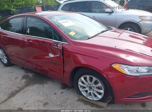 3FA6P0G72JR193655 2018 FORD FUSION Red 