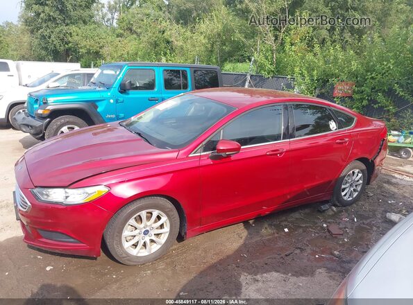 3FA6P0G72JR193655 2018 FORD FUSION Red 