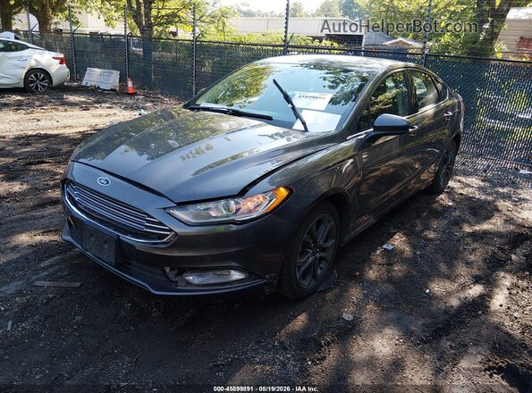 3FA6P0G72JR272517 2018 FORD FUSION Gray Przód lewy