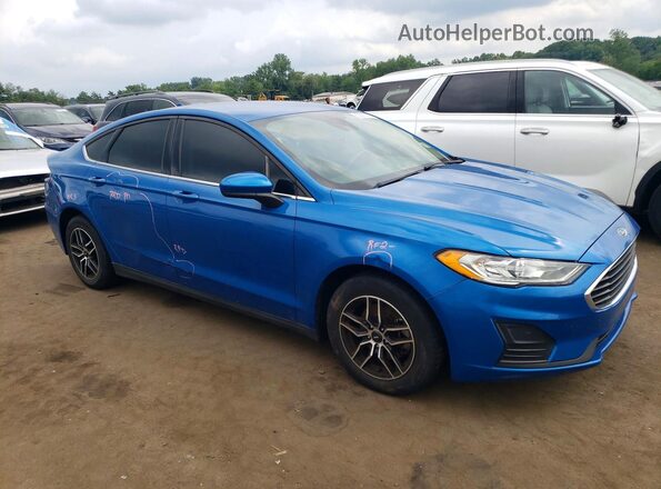 3FA6P0G72LR227810 2020 FORD FUSION Blue Front right