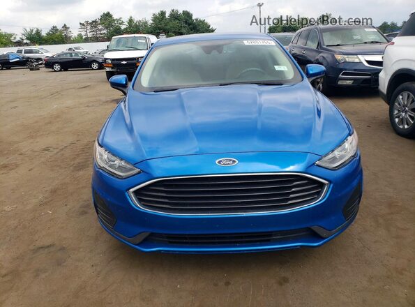 3FA6P0G72LR227810 2020 FORD FUSION Blue Front view