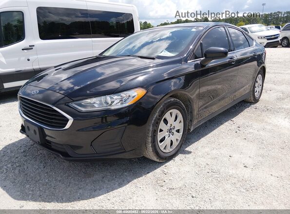 3FA6P0G72LR244901 2020 FORD FUSION Black Առջևի ձախ երեք քառորդ տեսարան