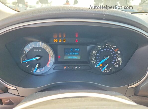 3FA6P0G73GR126877 2016 FORD FUSION White Vista del cuadro de instrumentos