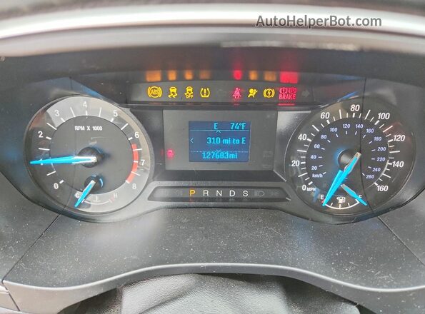 3FA6P0G73GR369153 2016 FORD FUSION White Вид щитка приладів
