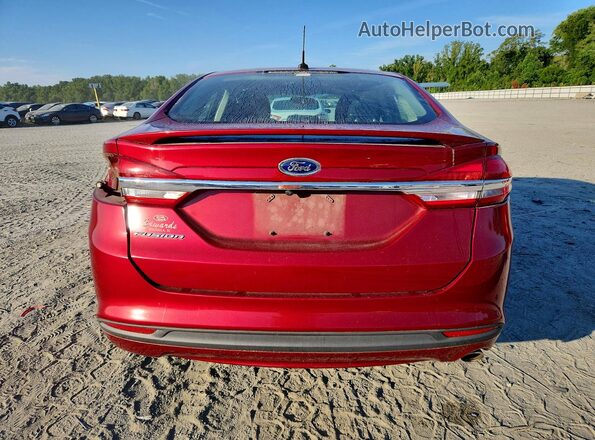 3FA6P0G73HR137380 2017 FORD FUSION Red უკანა ხედი