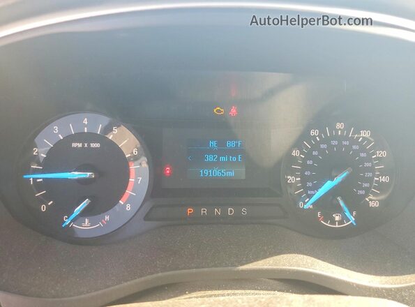 3FA6P0G74GR327588 2016 FORD FUSION White Widok zestawu wskaźników