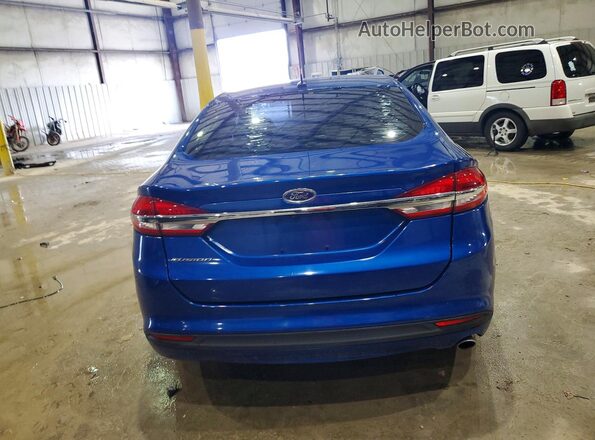 3FA6P0G74HR224253 2017 FORD FUSION Blue Rear view
