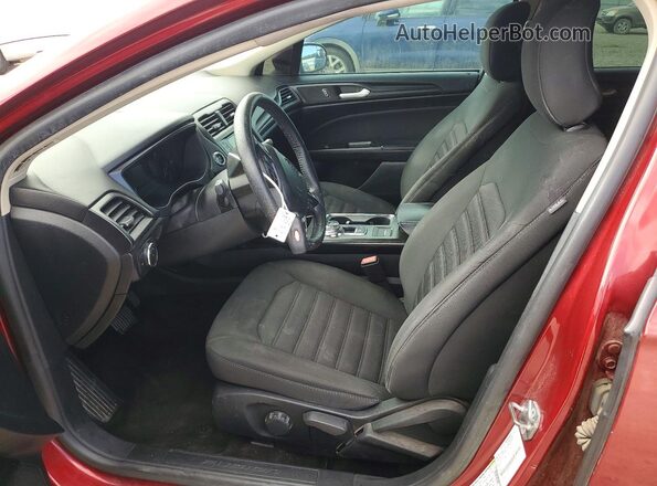 3FA6P0G74JR257260 2018 FORD FUSION Burgundy Вид салону спереду