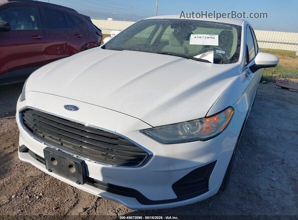 3FA6P0G74LR176388 2020 FORD FUSION White Instrument cluster view