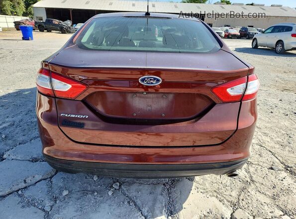 3FA6P0G75GR214331 2016 FORD FUSION Бордовый Вид сзади
