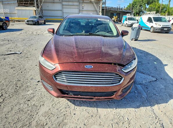 3FA6P0G75GR214331 2016 FORD FUSION Бордовый Вид спереди