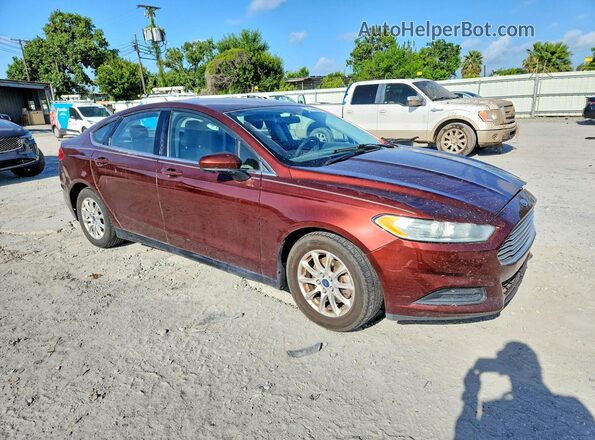 3FA6P0G75GR214331 2016 FORD FUSION Бордовый Передняя правая четверть