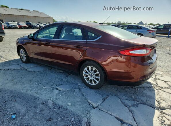 3FA6P0G75GR214331 2016 FORD FUSION Бордовый Задняя левая четверть