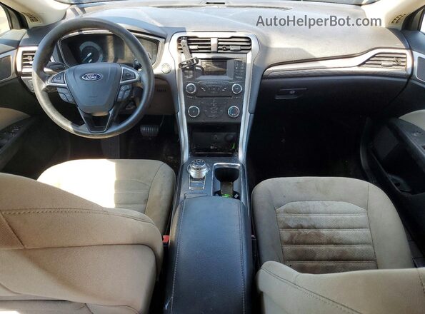 3FA6P0G75HR138398 2017 FORD FUSION Blue Dashboard view