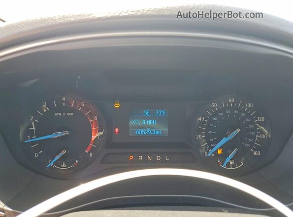 3FA6P0G75JR167597 2018 FORD FUSION Silver Instrument cluster view