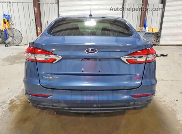 3FA6P0G75KR166581 2019 FORD FUSION Blue Հետևի տեսք