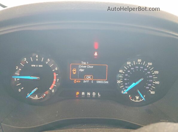 3FA6P0G75KR166581 2019 FORD FUSION Blue Սարքավորումների վահանակի տեսք