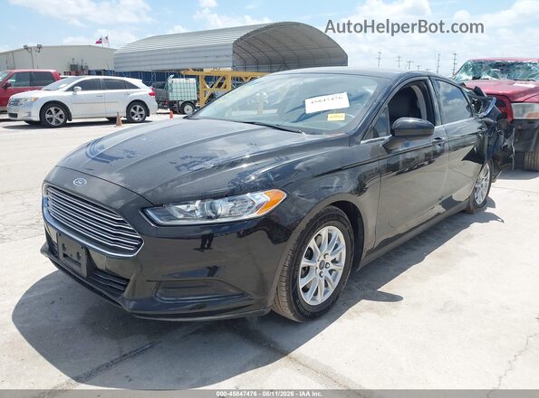 3FA6P0G76GR312221 2016 FORD FUSION Black Առջևի ձախ երեք քառորդ տեսարան