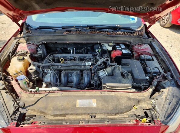 3FA6P0G76HR227025 2017 FORD FUSION Красный Вид задней части салона