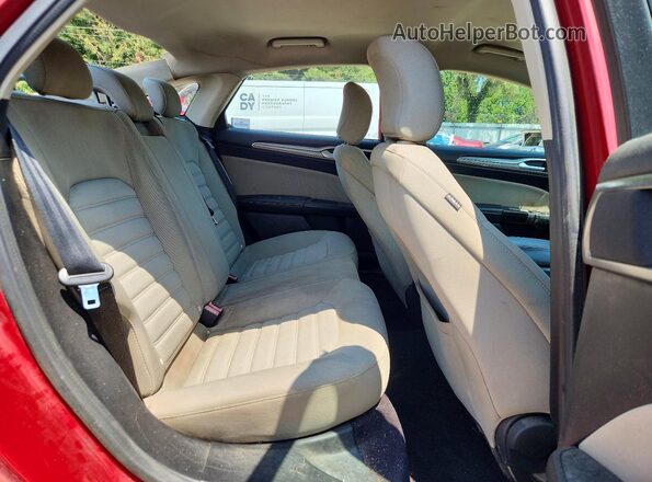 3FA6P0G76HR227025 2017 FORD FUSION Красный Вид задних сидений