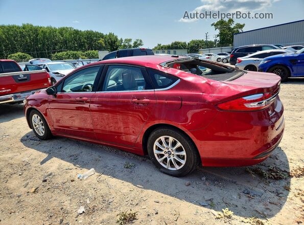 3FA6P0G76HR227025 2017 FORD FUSION Красный Задняя левая четверть