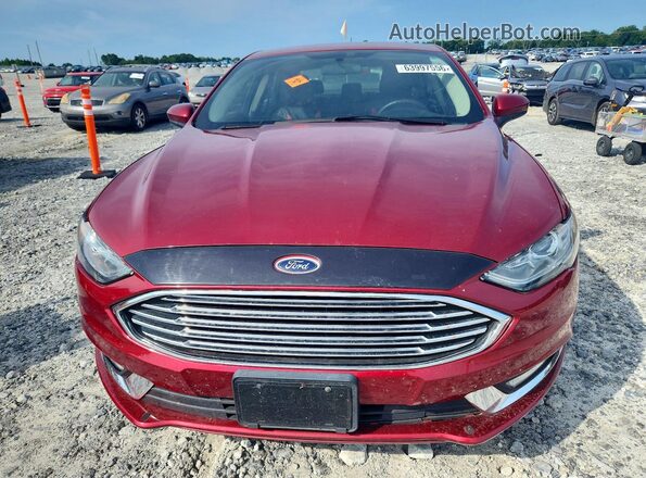 3FA6P0G76JR264887 2018 FORD FUSION Red Вид спереду