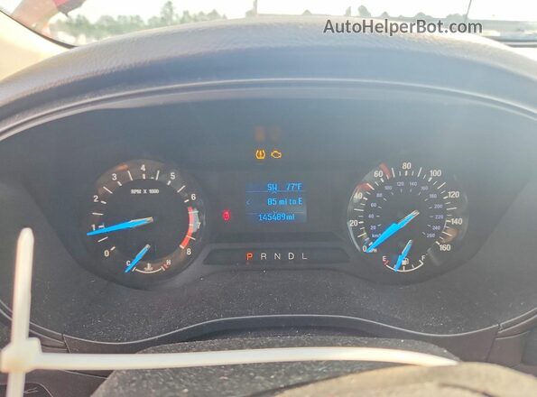 3FA6P0G76JR264887 2018 FORD FUSION Red Вид щитка приладів