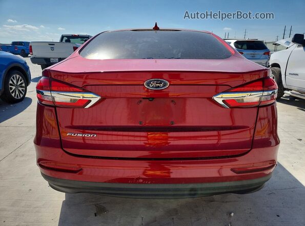 3FA6P0G76LR232248 2020 FORD FUSION Red Вид ззаду