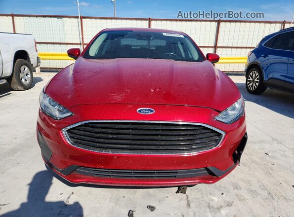 3FA6P0G76LR232248 2020 FORD FUSION Red Вид спереду