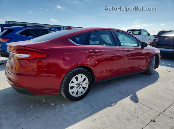 3FA6P0G76LR232248 2020 FORD FUSION Red Задня права чверть