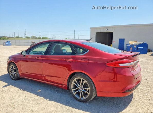 3FA6P0G77HR274564 2017 FORD FUSION Red Задня ліва чверть