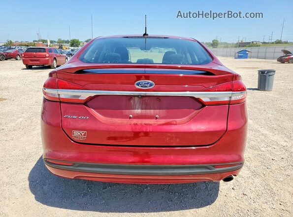 3FA6P0G77HR274564 2017 FORD FUSION Red Вид ззаду